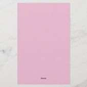 プレーンスタイリッシュプロフェッショナルシンプルライトピンク 便箋 (裏面)