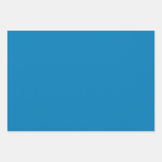 プレーンスターマンセルCGブルーシェード3トーン ラッピングペーパーシート (正面)
