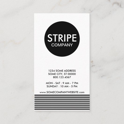 プレーンストライプ会社 名刺 (正面)