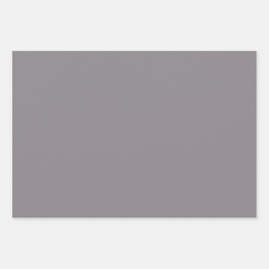 プレーンストーンタウペティンバーウルフグレーシェード3トーン ラッピングペーパーシート (正面2)