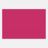 プレーンスペインのカーミンルビンピンクシェード3トーン ラッピングペーパーシート (正面3)