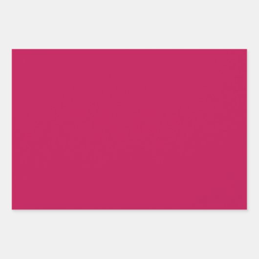 プレーンスペインのカーミンルビンピンクシェード3トーン ラッピングペーパーシート (正面3)
