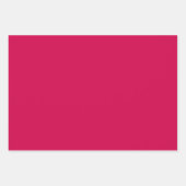 プレーンスペインのカーミンルビンピンクシェード3トーン ラッピングペーパーシート (正面)