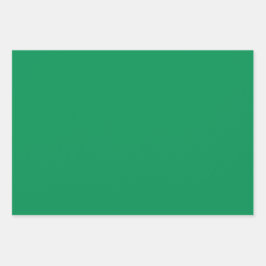 プレーンスペインのハンターテキサス州グリーンシェード3トーン ラッピングペーパーシート