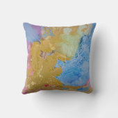 プレーンズのモダン抽象芸術パステルの色 クッション (裏面)