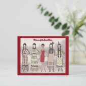 プレーンズの素晴らし紙人形葉書のニタンナ ポストカード (スタンド正面)