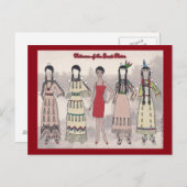 プレーンズの素晴らし紙人形葉書のニタンナ ポストカード (正面/裏面)