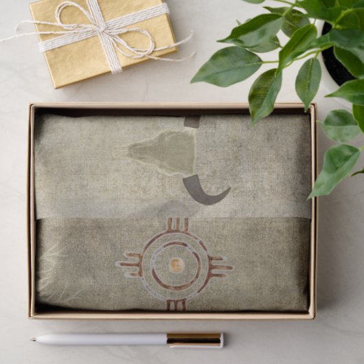 プレーンズインディアン先住民テペバッファローディアデクページ 薄葉紙 (ギフト)