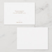 プレーンタイポグラフィありがとう ノートカード (正面/裏面)