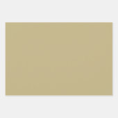 プレーンダークタンベージュ色ブラウンシェード3トーン ラッピングペーパーシート (正面3)