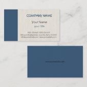 プレーンダークブループロフェッショナルエレガント 名刺 (正面/裏面)