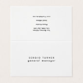 プレーントレンディーミニマルプロフェッショナル 名刺 (外部フラット)