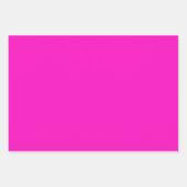 プレーンドールスチールショッキングピンクシェード3トーン ラッピングペーパーシート (正面3)