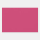 プレーンドールスチールショッキングピンクシェード3トーン ラッピングペーパーシート (正面2)