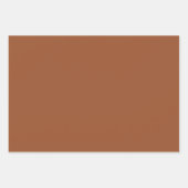 プレーンハワイアンハードウッドブラウンシェード3トーン ラッピングペーパーシート (正面3)