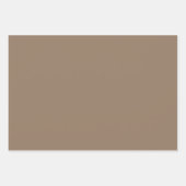 プレーンハワイアンハードウッドブラウンシェード3トーン ラッピングペーパーシート (正面2)