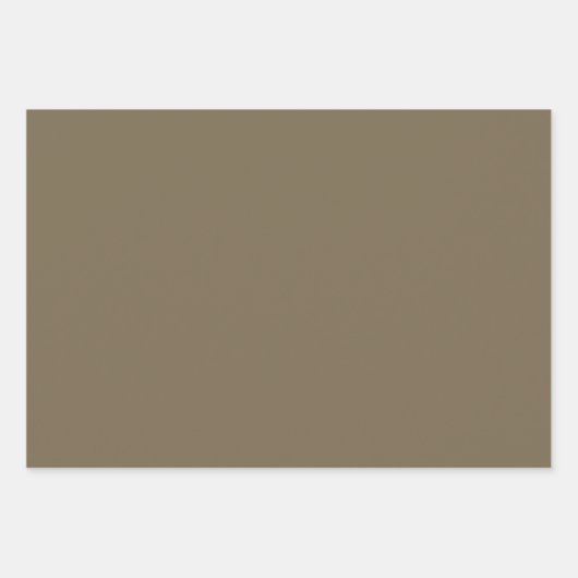 プレーンハワイアンハードウッドブラウンシェード3トーン ラッピングペーパーシート (正面)