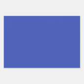 プレーンバイオレットボール鮮やかなブルーシェード3トーン ラッピングペーパーシート (正面)