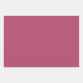 プレーンバラフランスのラズベリーピンクシェード3トーン ラッピングペーパーシート (正面2)