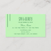 プレーンパステルグリーンモダンシンプルプロフェッショナル 名刺 (裏面)