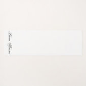 プレーンパーソナライズされた文字ミニマル独自の作成 ヨガマット (裏面(横))