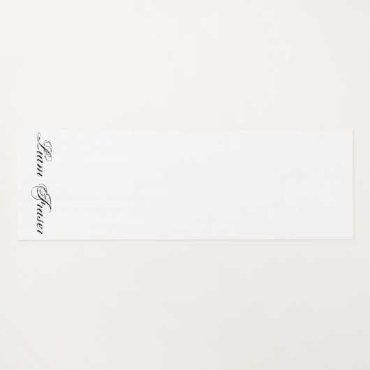 プレーンパーソナライズされた文字ミニマル独自の作成 ヨガマット (裏面(横))