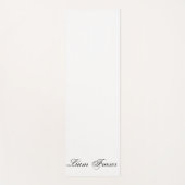 プレーンパーソナライズされた文字ミニマル独自の作成 ヨガマット (正面)