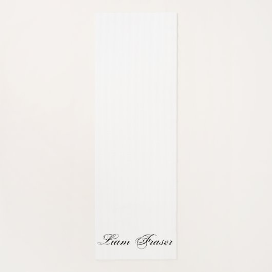 プレーンパーソナライズされた文字ミニマル独自の作成 ヨガマット (裏面)