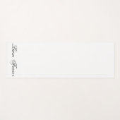 プレーンパーソナライズされた文字ミニマル独自の作成 ヨガマット (正面(横))