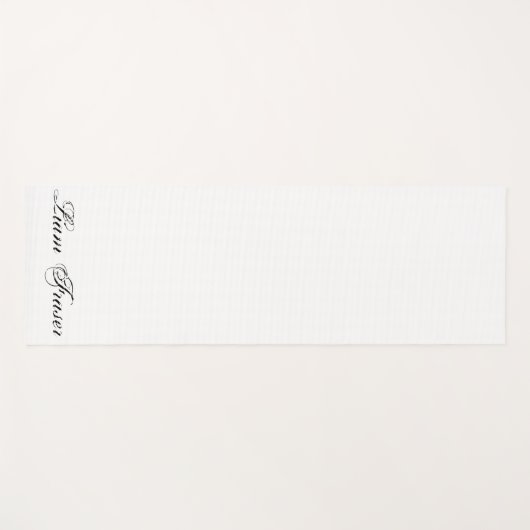 プレーンパーソナライズされた文字ミニマル独自の作成 ヨガマット (正面(横))