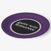 プレーンパープルダークゴシック ペーパープレート (アングル)