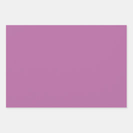 プレーンパールMunsellハートパープルシェード3トーン ラッピングペーパーシート