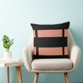 プレーンピンクストライプ色デザイン クッション (椅子)