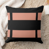 プレーンピンクストライプ色デザイン クッション (ブランケット)