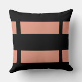 プレーンピンクストライプ色デザイン クッション (裏面)