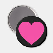 プレーンピンクハート マグネット (正面/裏面)