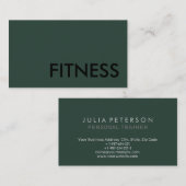 プレーンフィットネスミニマモダンリスト 名刺 (正面/裏面)