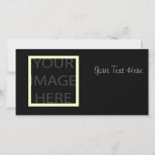 プレーンフォトカードテンプレート、完全にカスタマイズ可能 (正面)