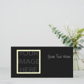 プレーンフォトカードテンプレート、完全にカスタマイズ可能 (スタンド正面)