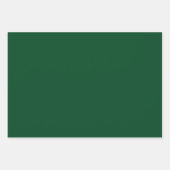 プレーンフォレストダークグリーンシェード3トーン ラッピングペーパーシート (正面3)