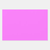 プレーンフランスのウルトラ明るい赤紫色ピンクシェード3トーン ラッピングペーパーシート (正面2)