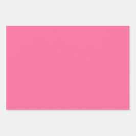 プレーンフランスのウルトラ明るい赤紫色ピンクシェード3トーン ラッピングペーパーシート