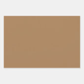 プレーンフランスのベージュハーベストブラウンシェード3トーン ラッピングペーパーシート (正面3)