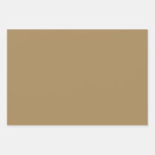 プレーンフランスのベージュハーベストブラウンシェード3トーン ラッピングペーパーシート (正面)