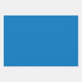 プレーンフランスのミディアムペルシアブルーシェード3トーン ラッピングペーパーシート