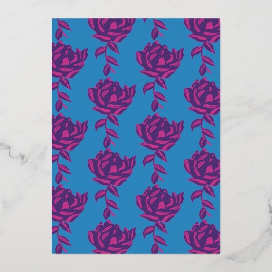 プレーンフローラ 箔招待状 (正面)