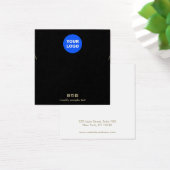 プレーンブラックあなたのロゴのネックレスディスプレイカードを追加 (デスク)