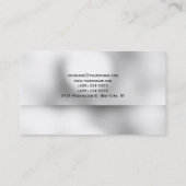 プレーンブラックグレーホワイトストライプ名刺 名刺 (裏面)