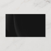 プレーンブラックベージュ金ゴールドトーンモダン名刺 名刺 (裏面)