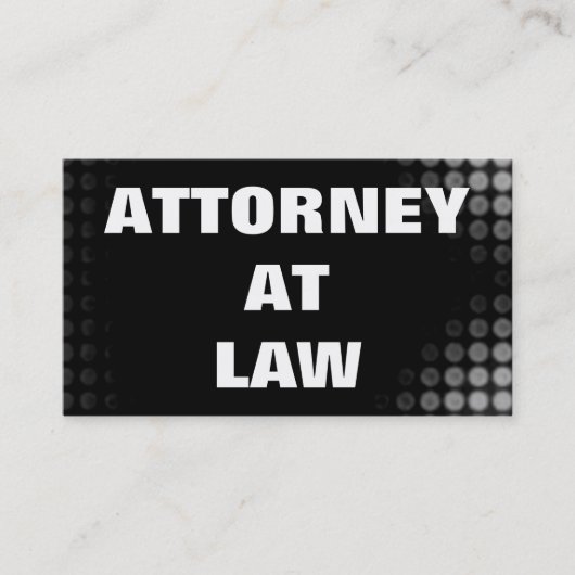 プレーンブラック弁護士名刺 名刺 (正面)